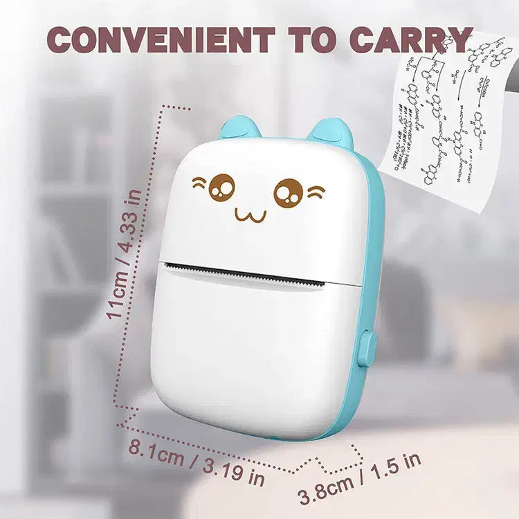 پرینتر حرارتی بی مدل Mini Printer طرح گربه|پرینتر، اسکنر، کپی، فکس|لواسان, |دیوار