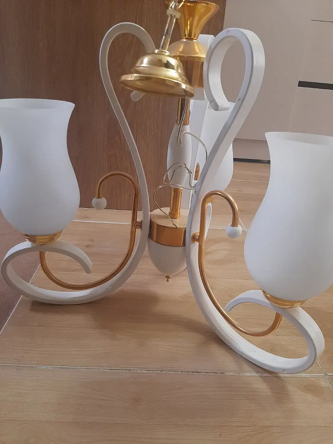 لوستر سه شعله|لوستر و چراغ آویز|ارومیه, |دیوار