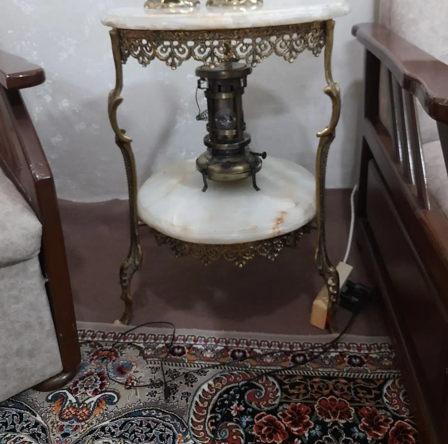 میزدوطبقه ومیزخاطره برنجی|صنایع دستی و سایر لوازم تزئینی|تهران, خانی آباد نو شمالی|دیوار