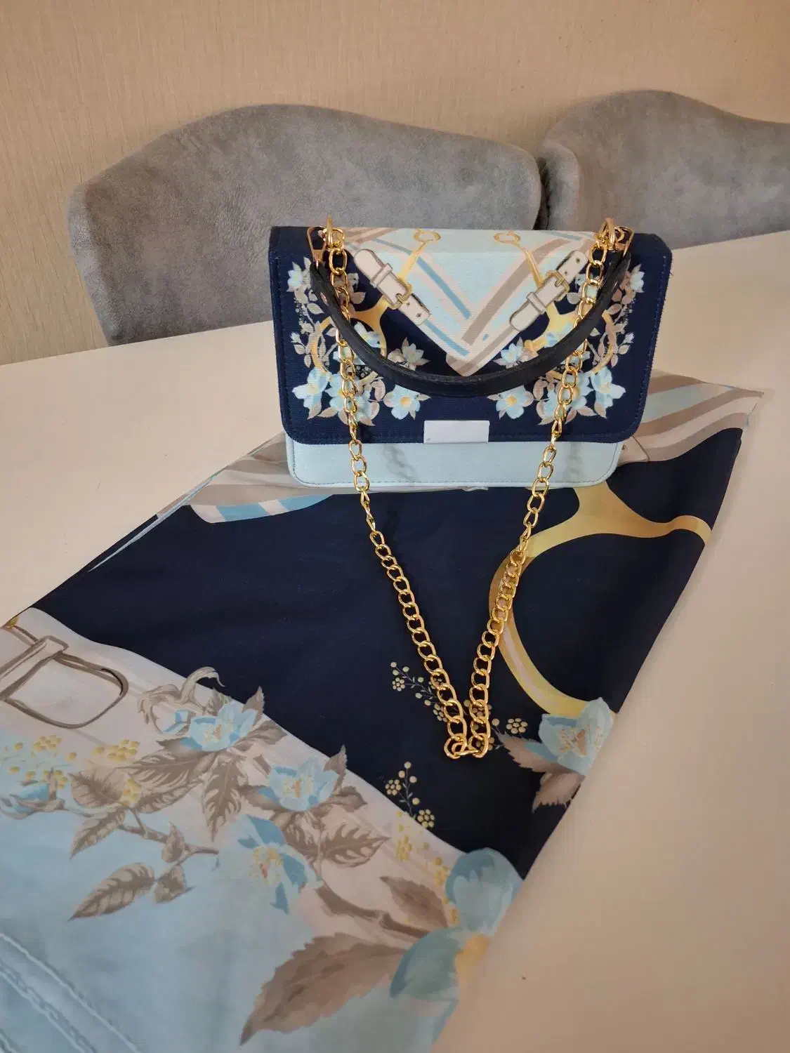 کیف مجلسی ست کیف و روسری نو مناسب هدیه روز مادر|لباس|پردیس, فاز ۳|دیوار