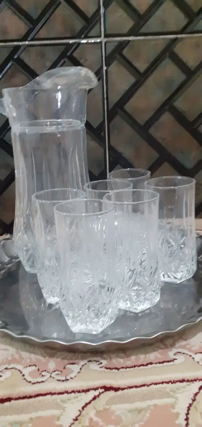 پارچ ولیوان دودست یه مدل  یک دست هم یه مدل دیگه|ظروف سرو و پذیرایی|قم, باسکول|دیوار