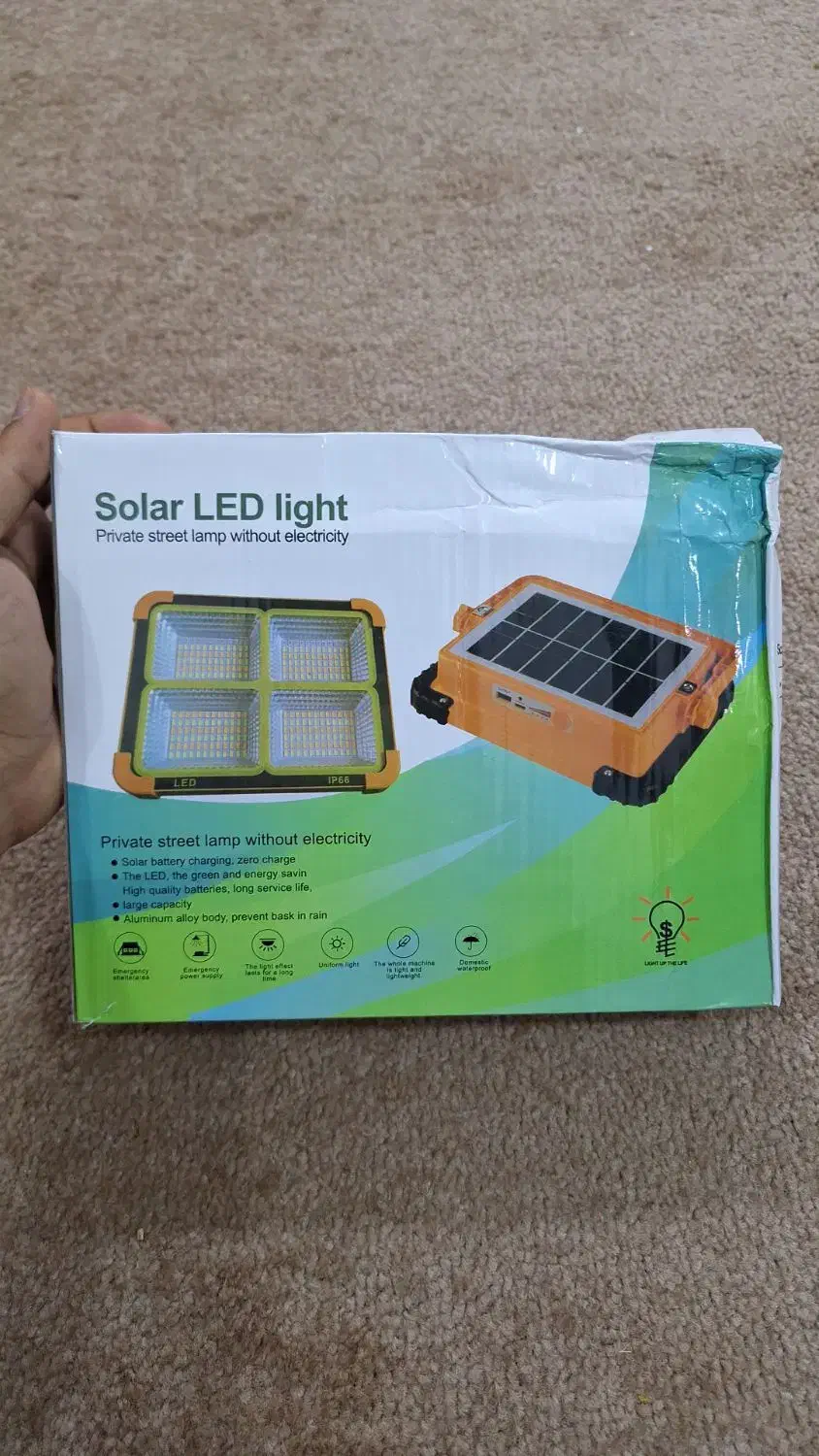 پروژکتور شارژی سولاری LED|لامپ و چراغ|بندر ماهشهر, |دیوار