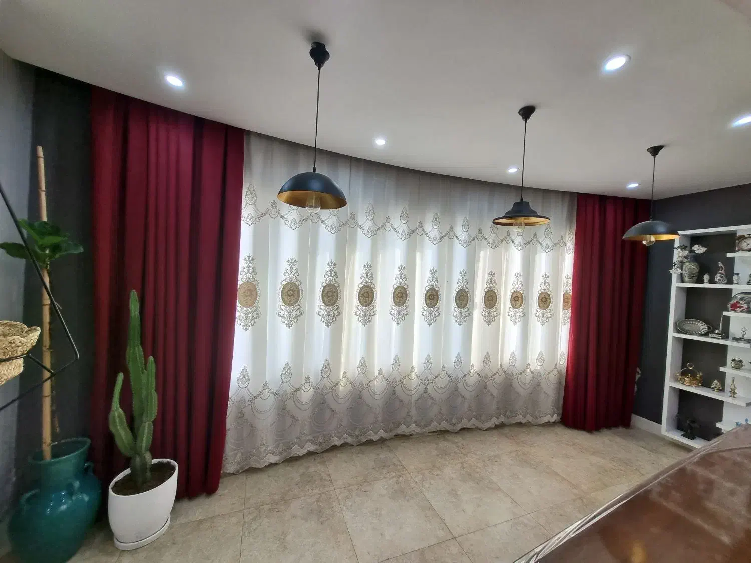 پرده سالن پذیرایی|پرده، رانر، رومیزی|محمودآباد, |دیوار