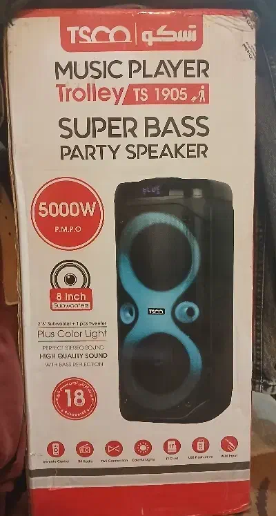 اسپیکر (party box) تسکو1905 trolley|سیستم صوتی خانگی|شهرکرد, |دیوار