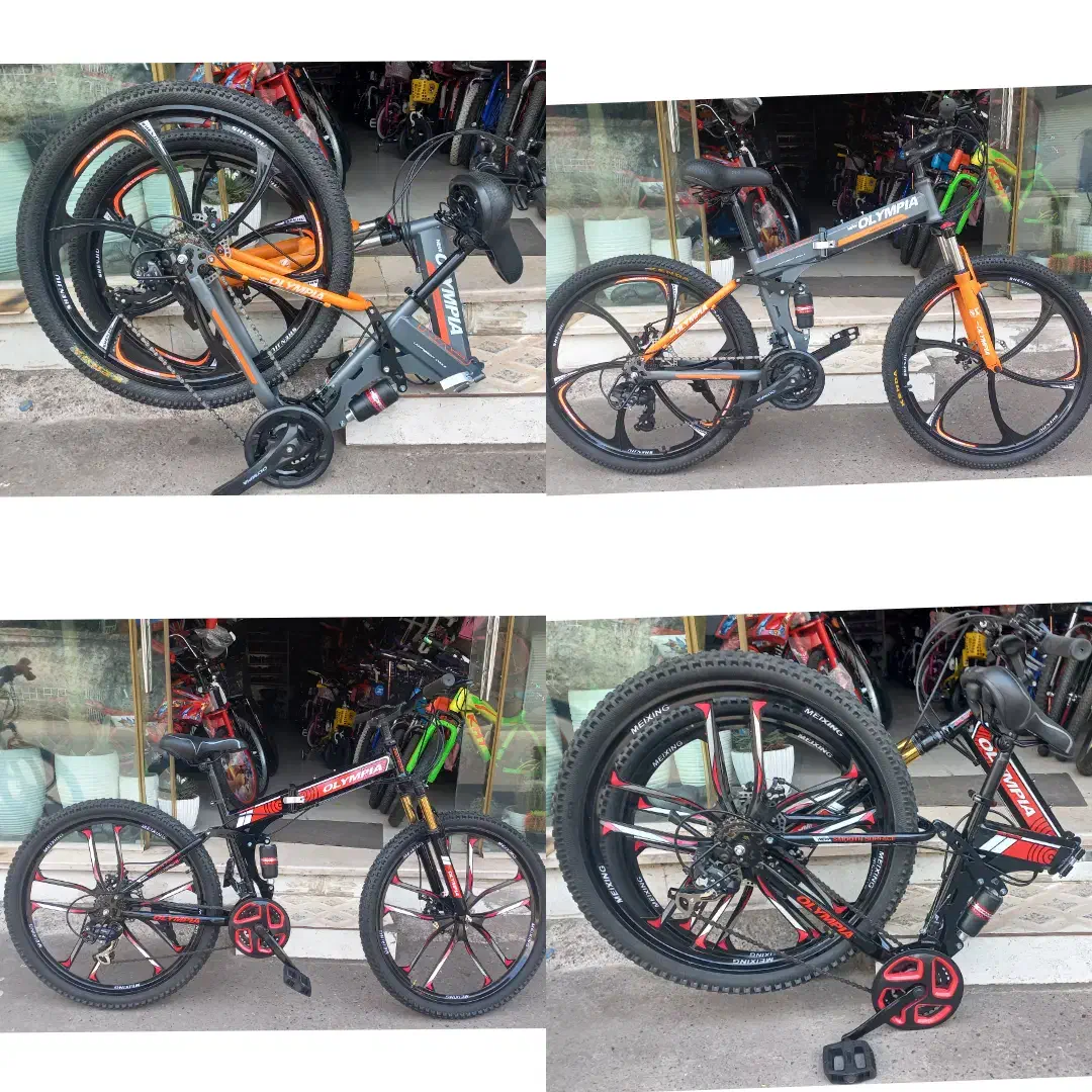 دوچرخه سایز ۲۶ تاشو رینگ اسپرت ۲۴دنده کمک قفل شو|دوچرخه، اسکیت، اسکوتر|رشت, پیرکلاچای|دیوار