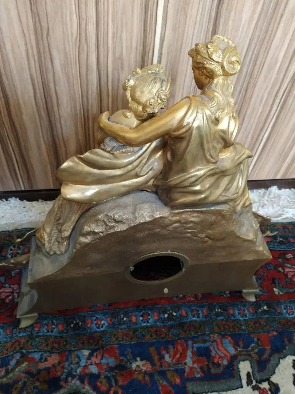 مجسمه برنز فرانسوی قدیمی ساعت نیاز به تعمیر|کلکسیون اشیاء عتیقه|تهران, فردوس|دیوار