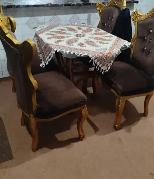 میز نهار خوری 4نفزه|میز و صندلی غذاخوری|شوشتر, |دیوار