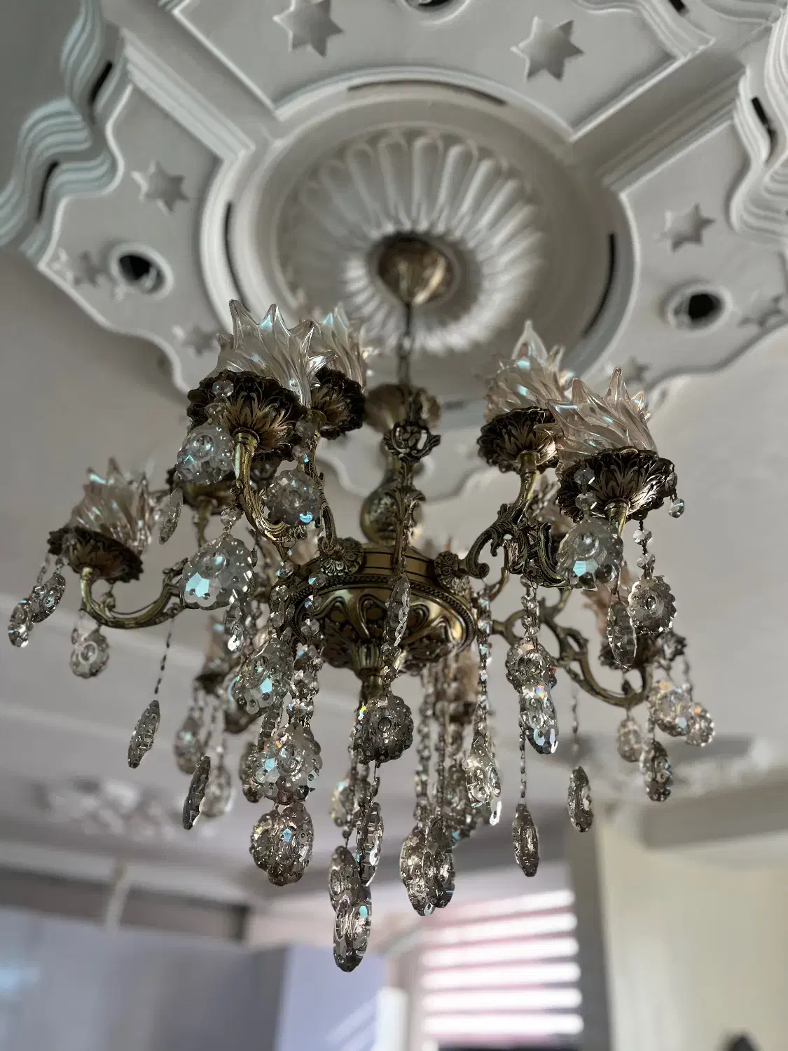 لوستر ۶شاخه ۱۲شعله|لوستر و چراغ آویز|شاهرود, |دیوار