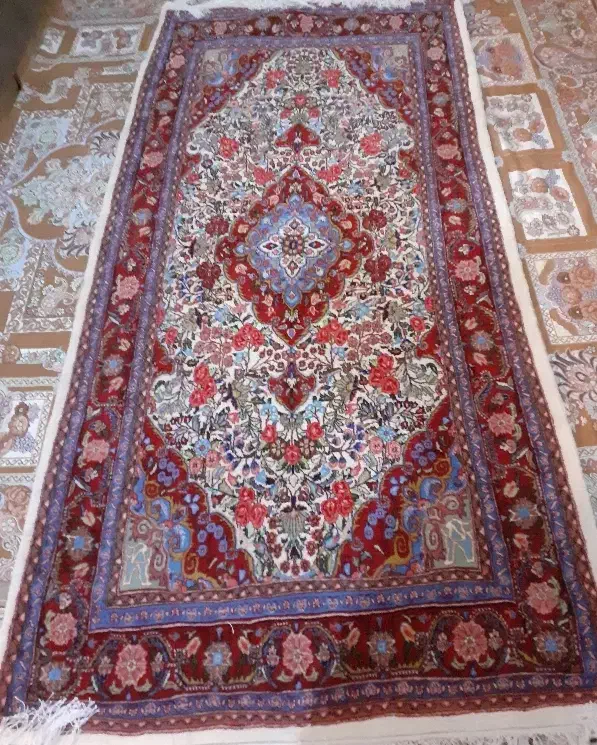 فرش کناره دستبافت|فرش|نهاوند, |دیوار