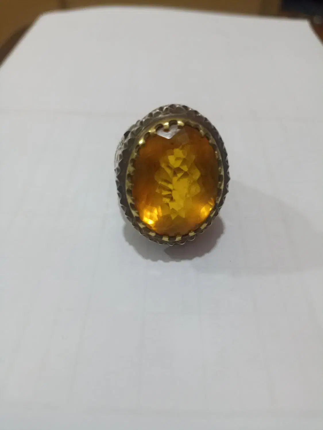 انگشتر سیترین ، رکاب دستساز|جواهرات|امیدیه, |دیوار