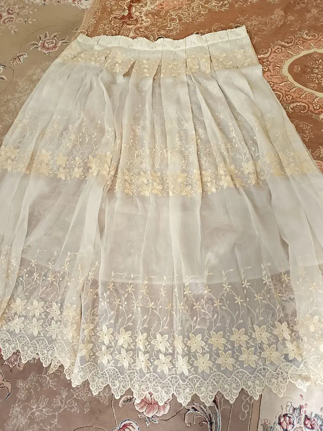 سلام پرده حریر شیشه‌ای دوتاهستن  ۹۵۰|پرده، رانر، رومیزی|کوهدشت, |دیوار