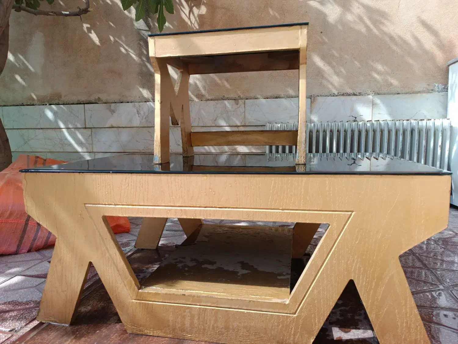 میز چوبی ، جلو مبلی|مبلمان خانگی و میز عسلی|مریوان, |دیوار