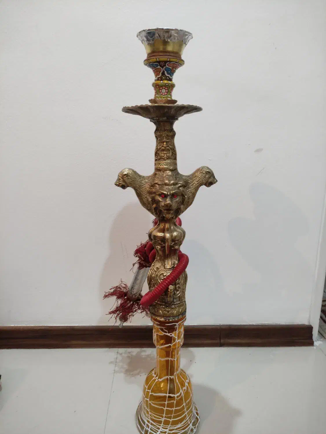 قلیان برنجی قدیمی|صنایع دستی و سایر لوازم تزئینی|محمدشهر, محمدشهر|دیوار