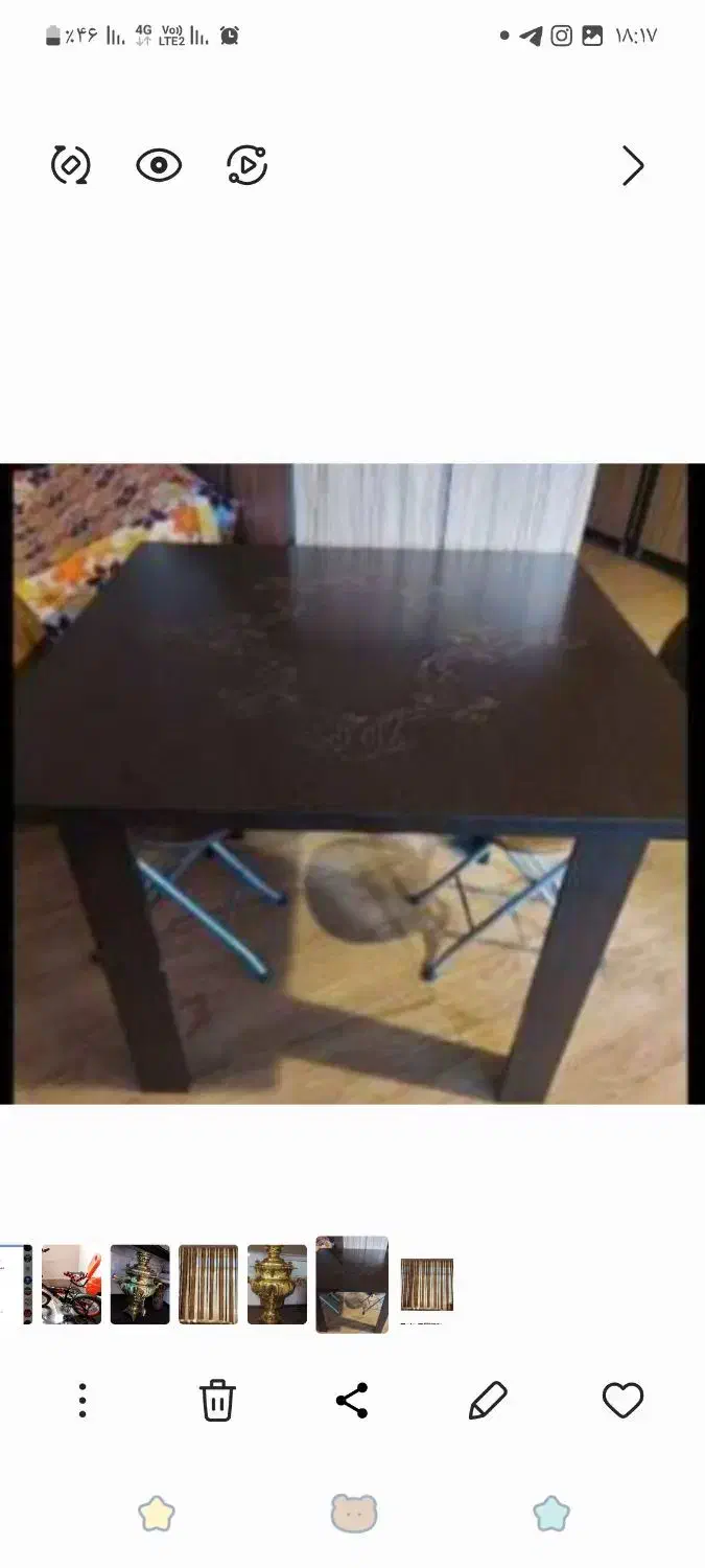 میز ناهار خوری ام دی اف نود درنود|میز و صندلی غذاخوری|اسکو, |دیوار