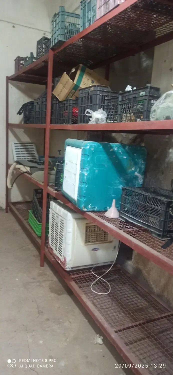 قفسه اهنی محکم|کتابخانه، شلف، قفسه‌های دیواری|کرمان, |دیوار