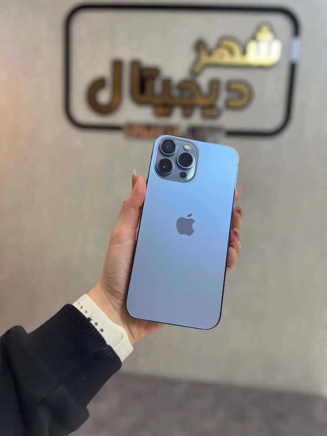 آیفون ۱۳پرومکس آبی ZAA(دوسیم کارت)۵۱۲گیگ کارکرده|موبایل|ماسال, |دیوار