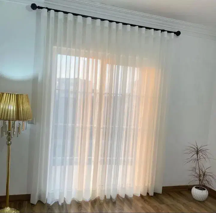 حریر ساده|پرده، رانر، رومیزی|فولادشهر, مسکن مهر فولادشهر|دیوار