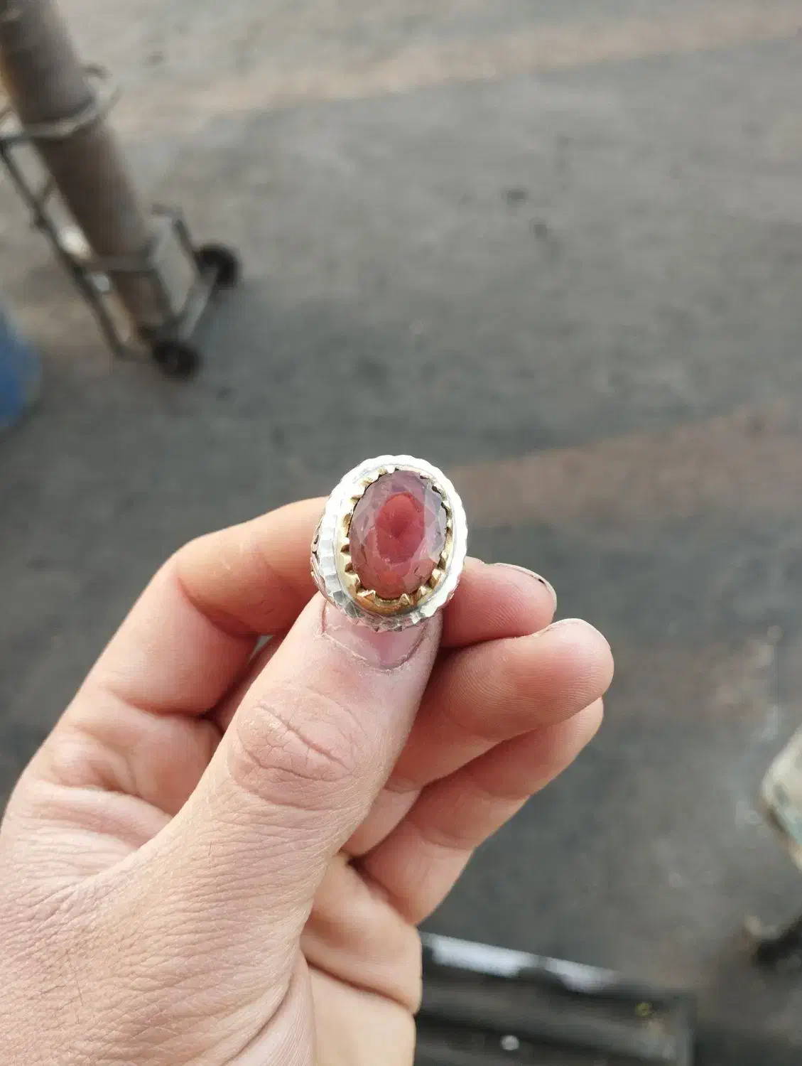 انگشتر توپاز و فیروزه|جواهرات|مشهد, انقلاب|دیوار