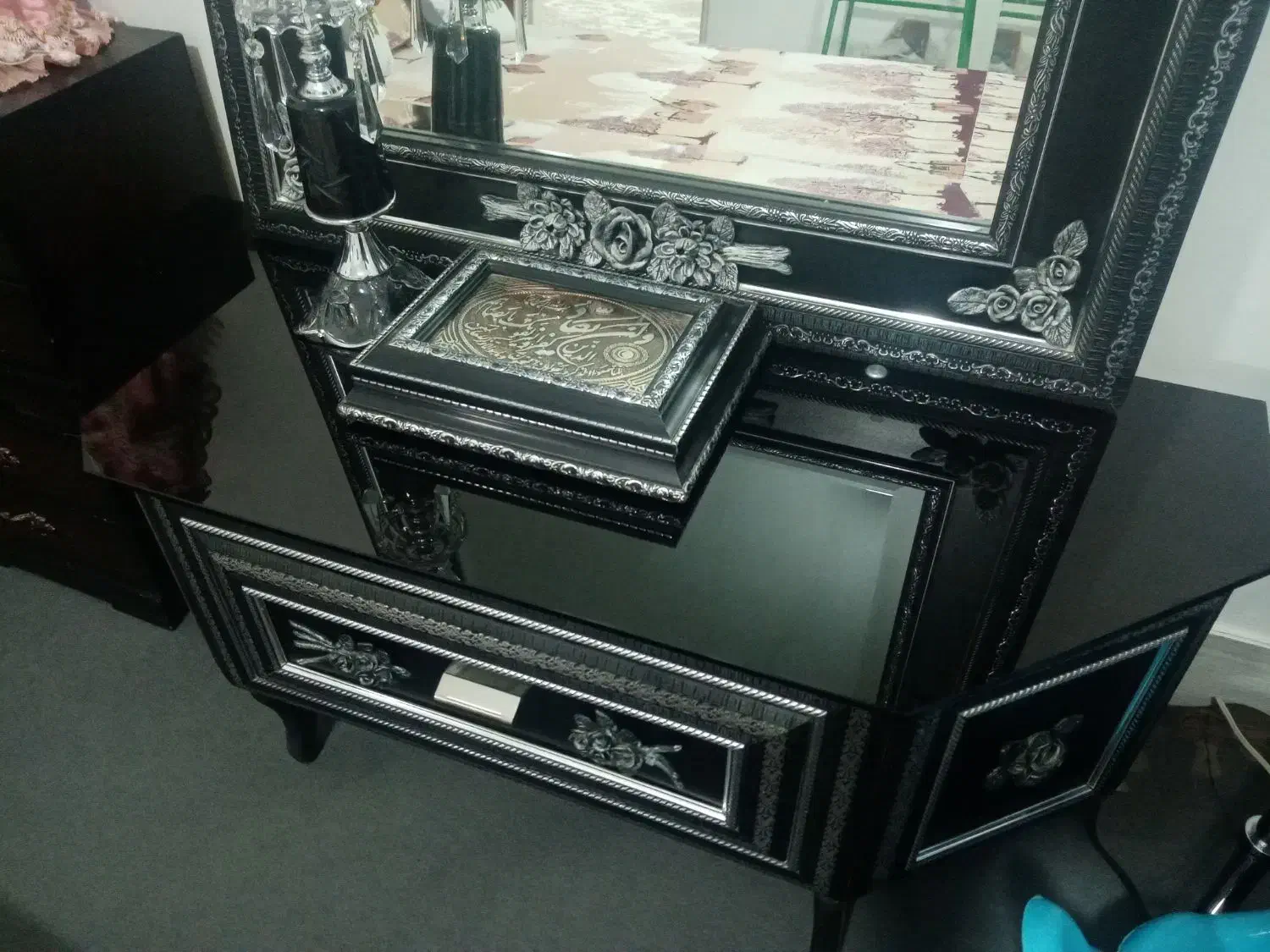 اینه وشمعدان|آینه|خلیل آباد, |دیوار