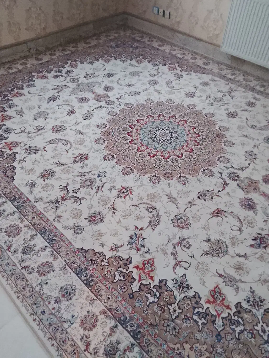 دو عدد12متری فرش یکی دستبافت یکی ماشینی برجسته|فرش|اردبیل, |دیوار