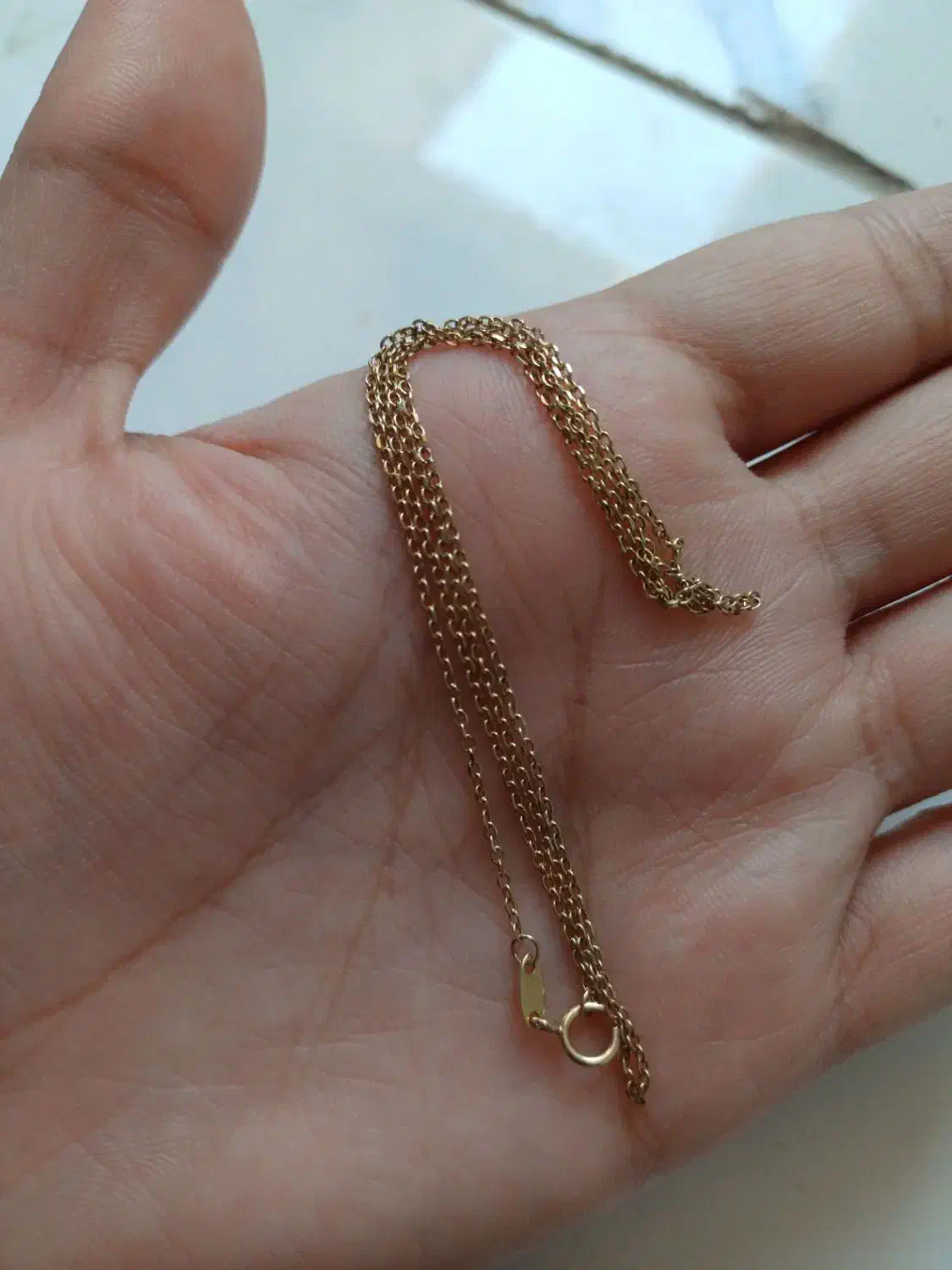 پلاک زنجیر طلا|جواهرات|دورود, |دیوار