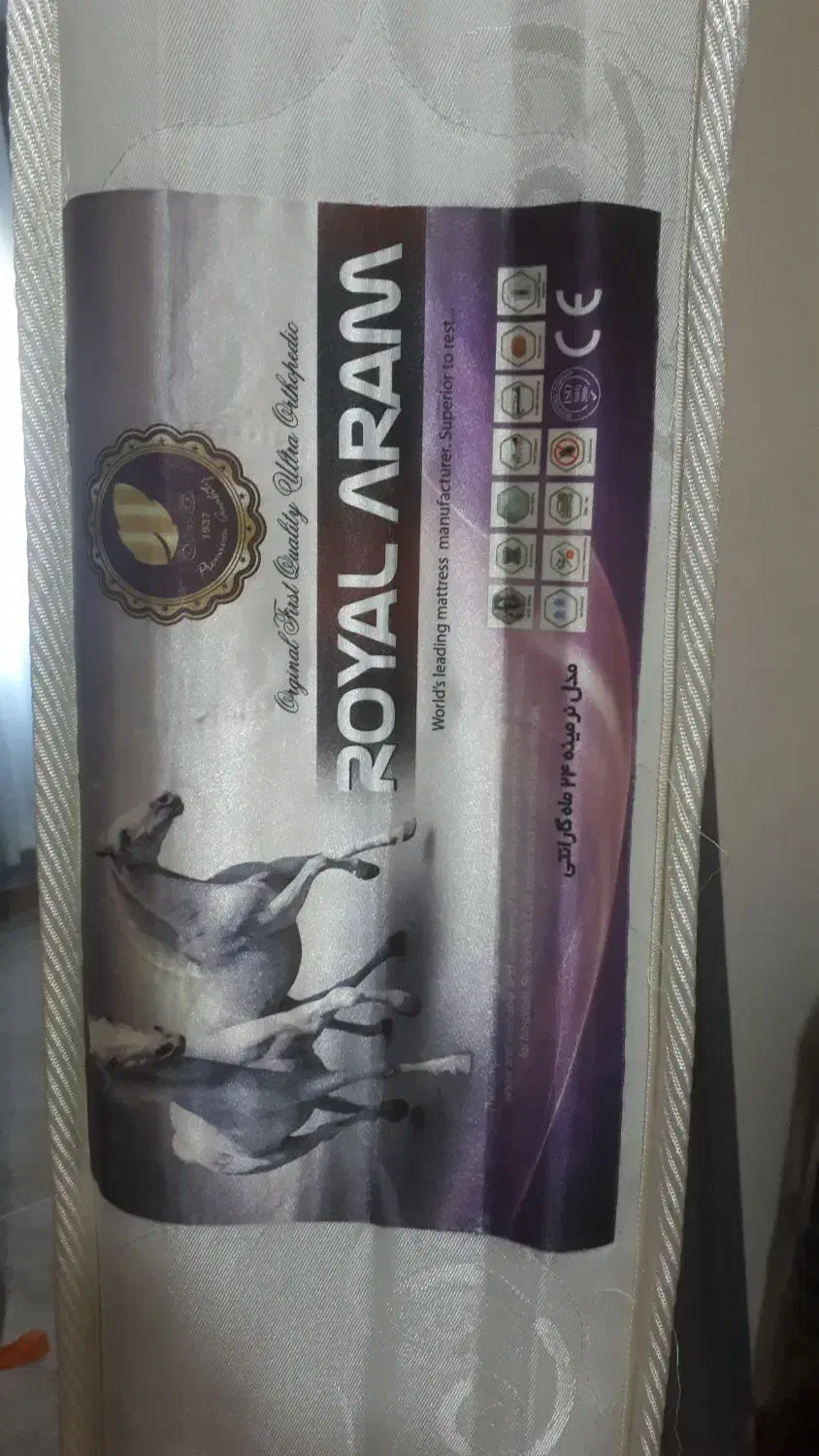 تخت دو نفره با تشک سالم|تخت و سرویس خواب|ساری, |دیوار