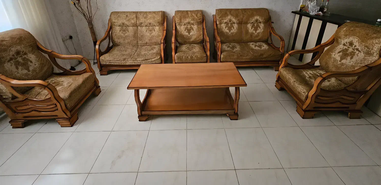 مبل چوب راش|مبلمان خانگی و میز عسلی|شیراز, باغ تخت|دیوار