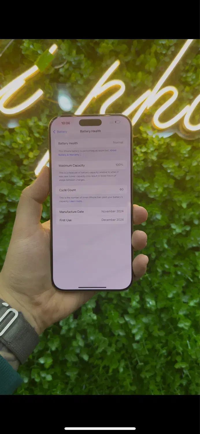 اپل iphone 16 promax باتری ۱۰۰|موبایل|اراک, |دیوار