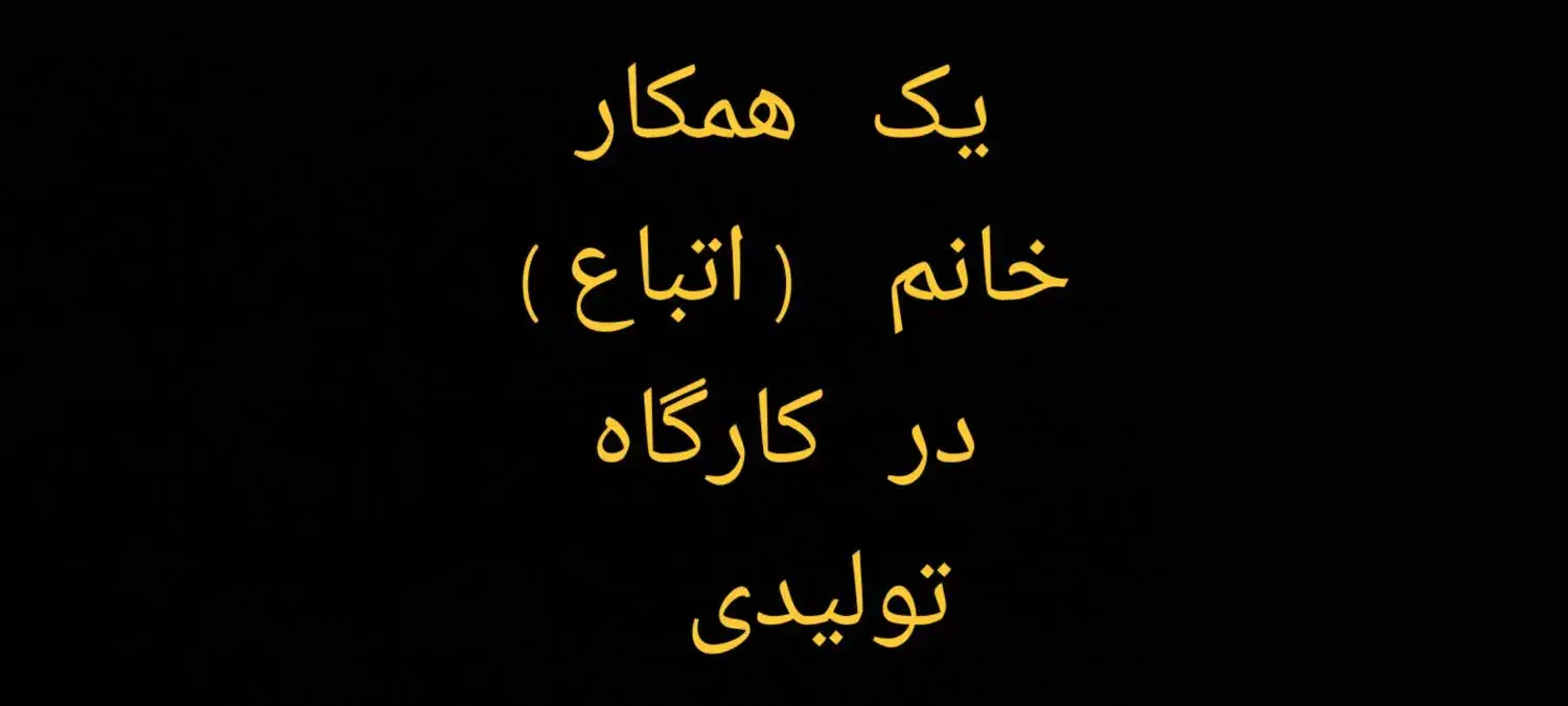 یک همکار خانم اتباع در کار‌گاه تولیدی نیاز مندیم|استخدام صنعتی، فنی، مهندسی|تهران, قلمستان|دیوار