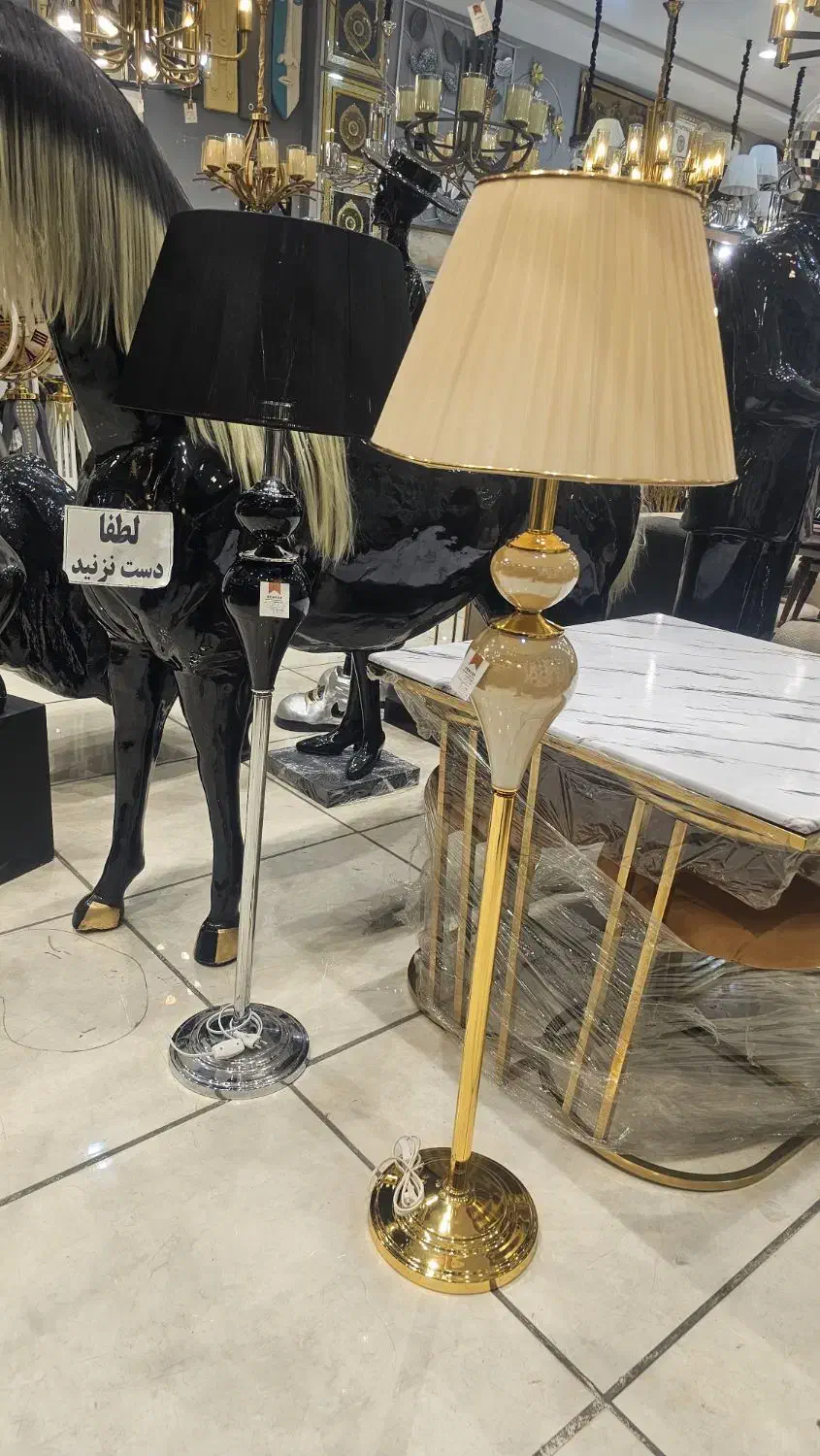 آباژور کنار سالنی آبکاری جدید|چراغ خواب و آباژور|مشهد, توس (بلوار توس)|دیوار