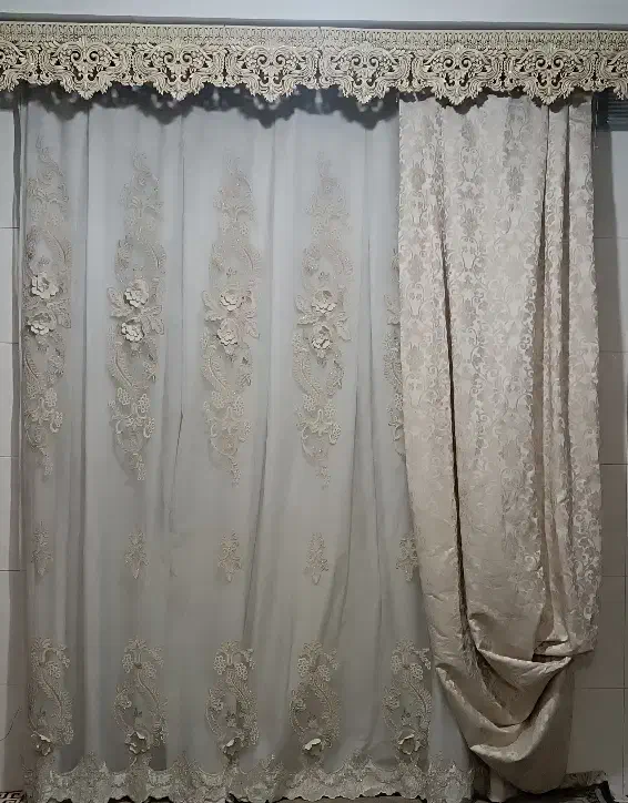 یک عدد پرده و والان و کتیبه|پرده، رانر، رومیزی|قرچک, زیبا شهر|دیوار