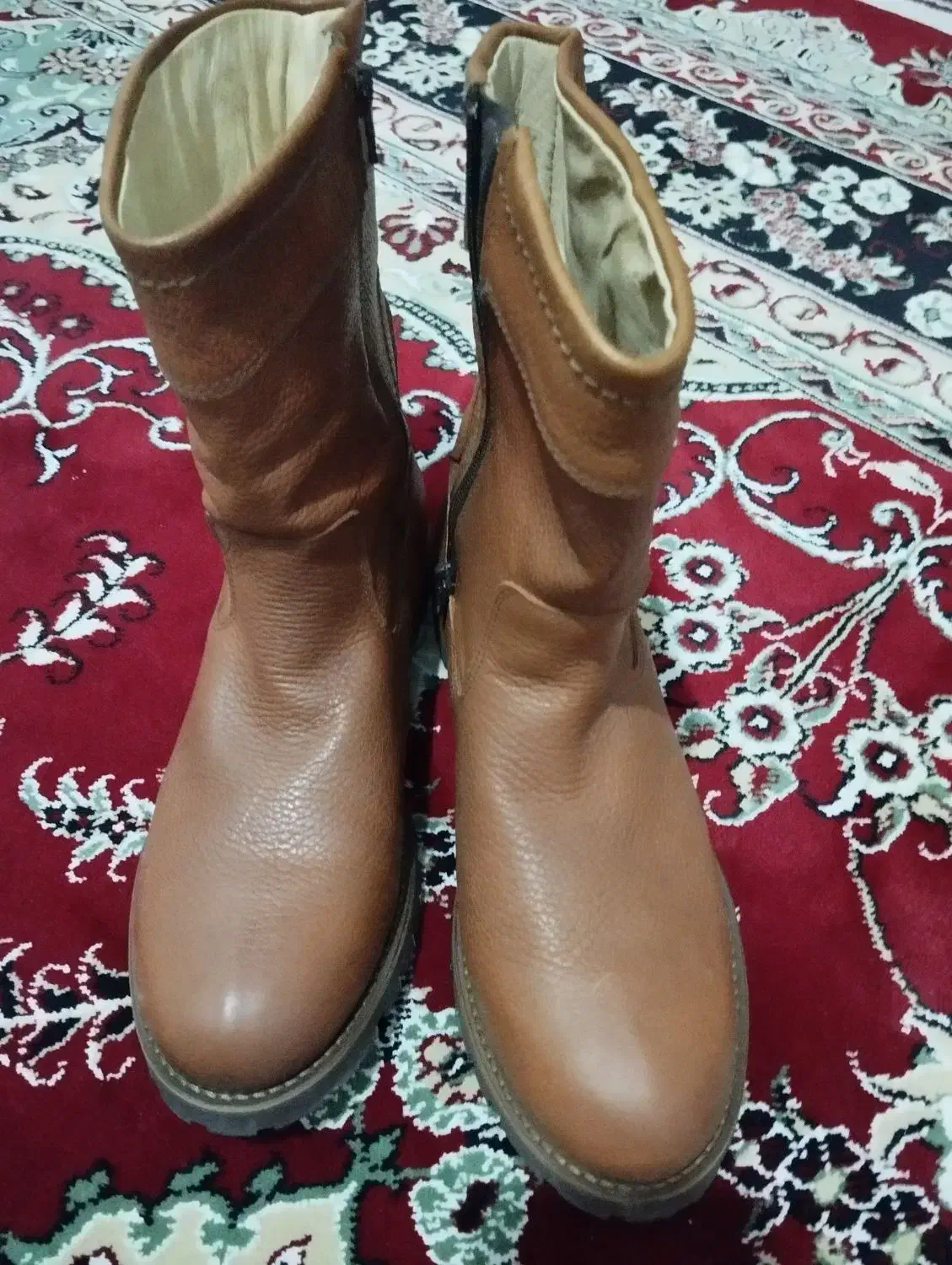 یک جفت بوت چرم اصل جنس خارجی|کیف، کفش، کمربند|کرمان, |دیوار