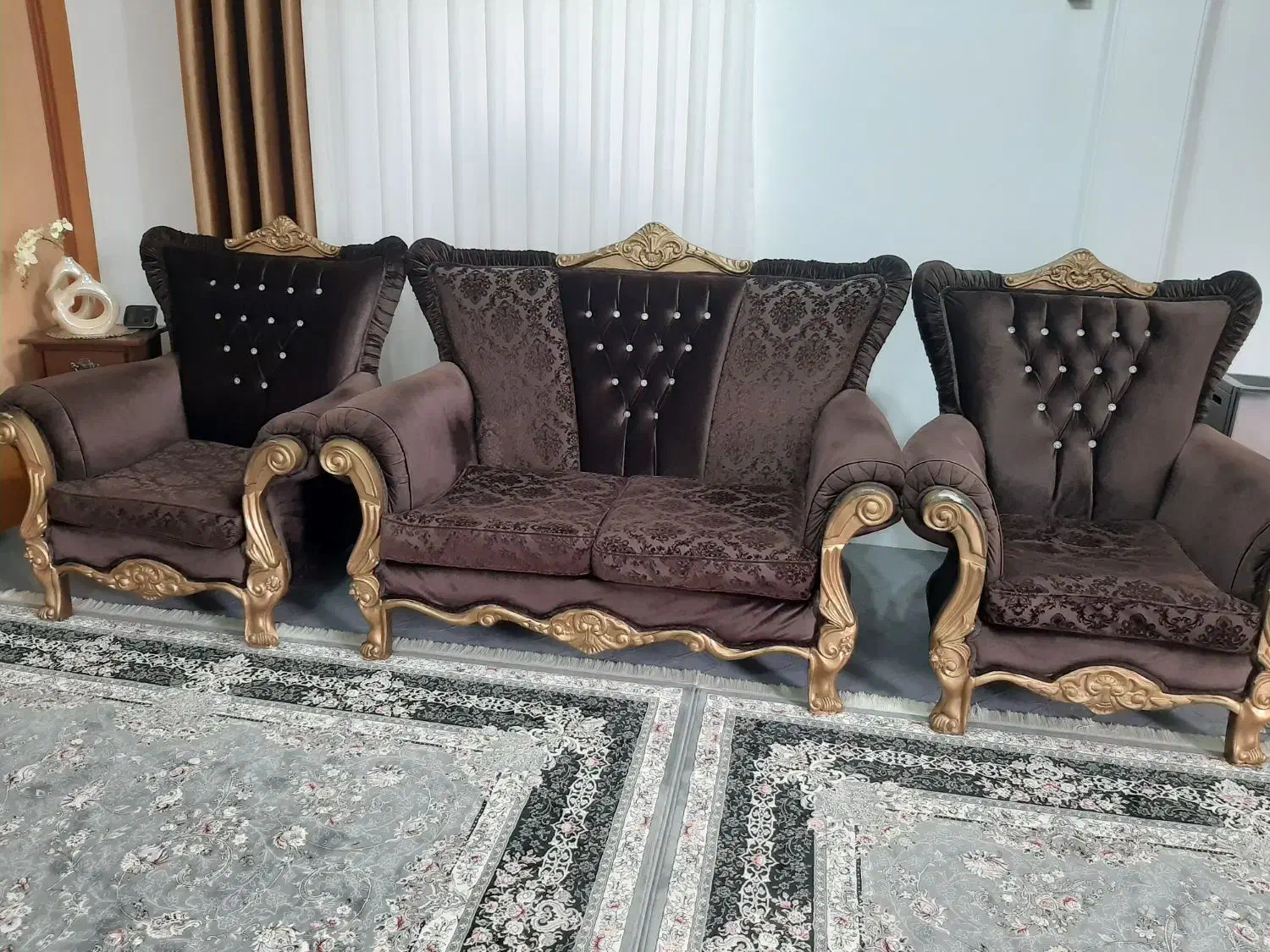 مبل هفت نفره|مبلمان خانگی و میز عسلی|سنگر, |دیوار