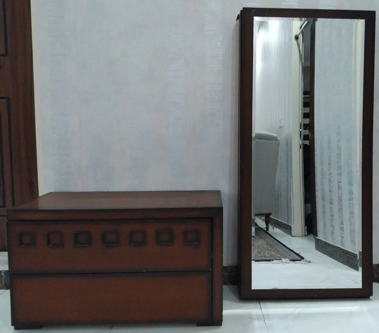 میز ایینه و کنسول چوبی|بوفه، ویترین، کنسول|ملایر, |دیوار