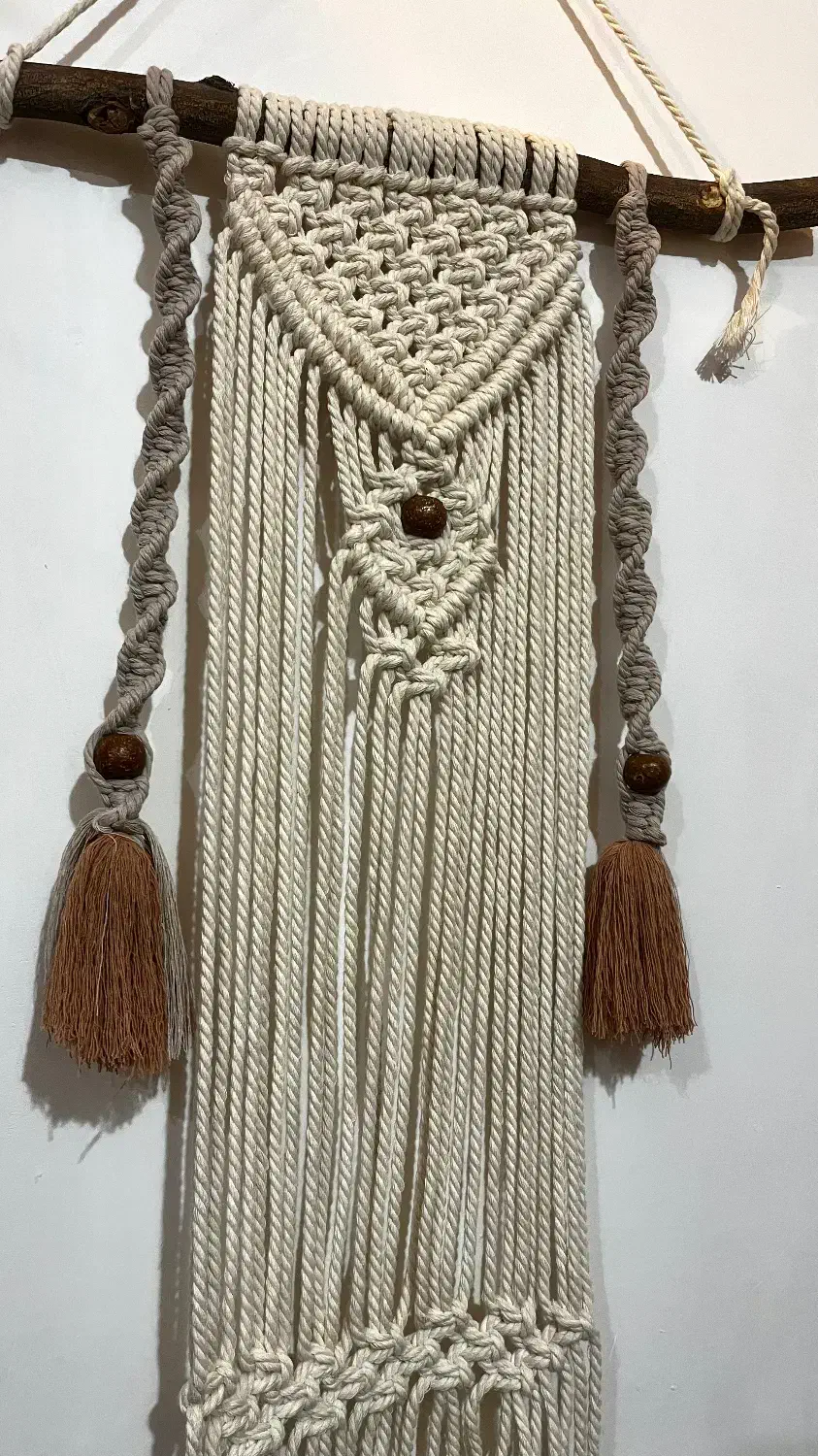 فروش آویز گلدان مکرومه دست بافت|صنایع دستی و سایر لوازم تزئینی|اهواز, پادادشهر|دیوار