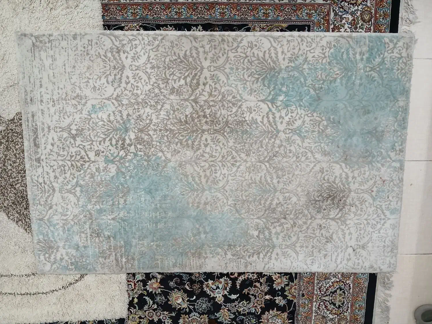 دو تخته فرش .. یک ۶ متری. یه ۱ونیم متری قیمت پایین|فرش|پیشوا, |دیوار