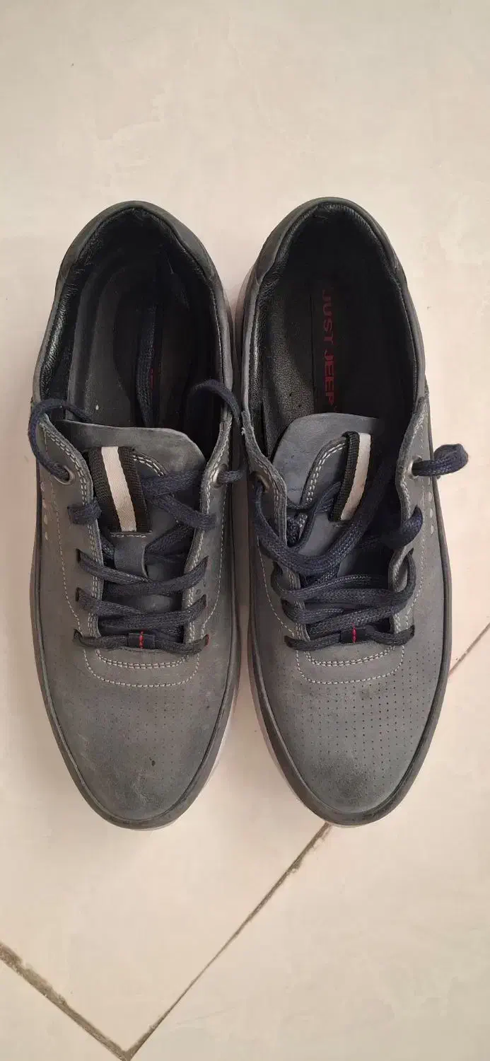 کفش چرمی اسپرت رنگ طوسی|کیف، کفش، کمربند|بروجرد, |دیوار