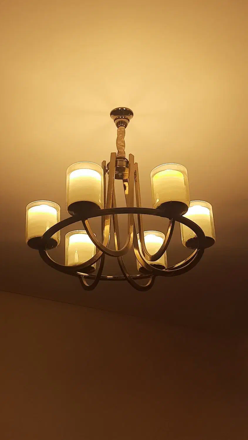 لوستر ۶ شعله کلاسیک|لوستر و چراغ آویز|شیراز, دینکان|دیوار