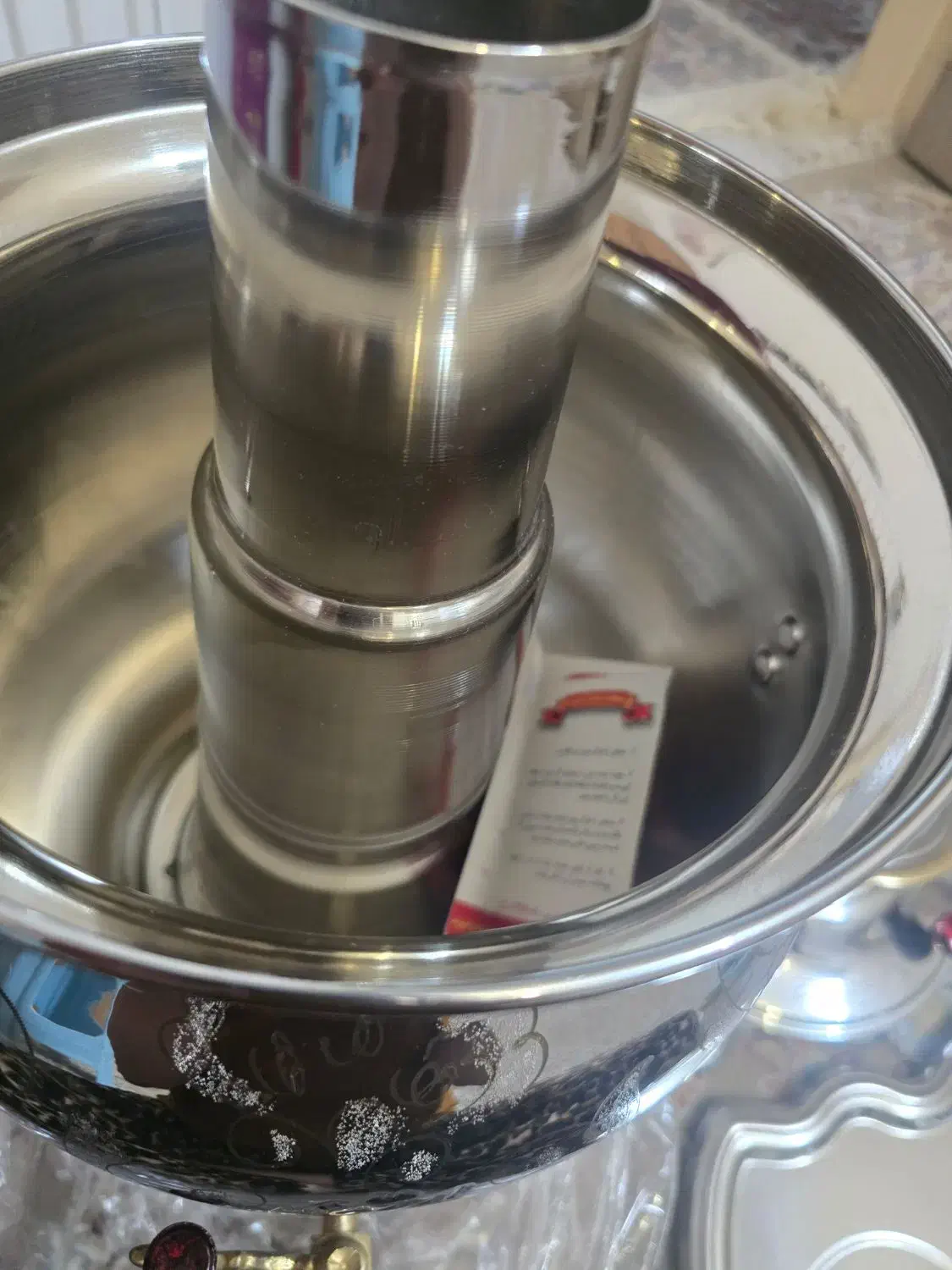 سماور بزرگ ۱۰ لیتری ارزندی نو با کارتون|سماور، چایساز، قهوهساز|اسلامشهر, شهرک مفیدی|دیوار