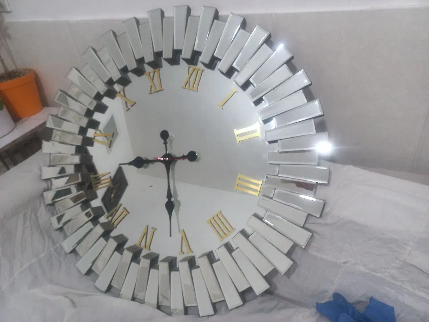 ساعت ایینه ای|ساعت دیواری و تزئینی|قرچک, محمد آباد|دیوار