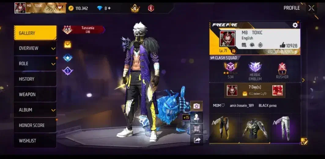 اکانت فری فایر|کنسول، بازی ویدئویی و آنلاین|خرمشهر, |دیوار