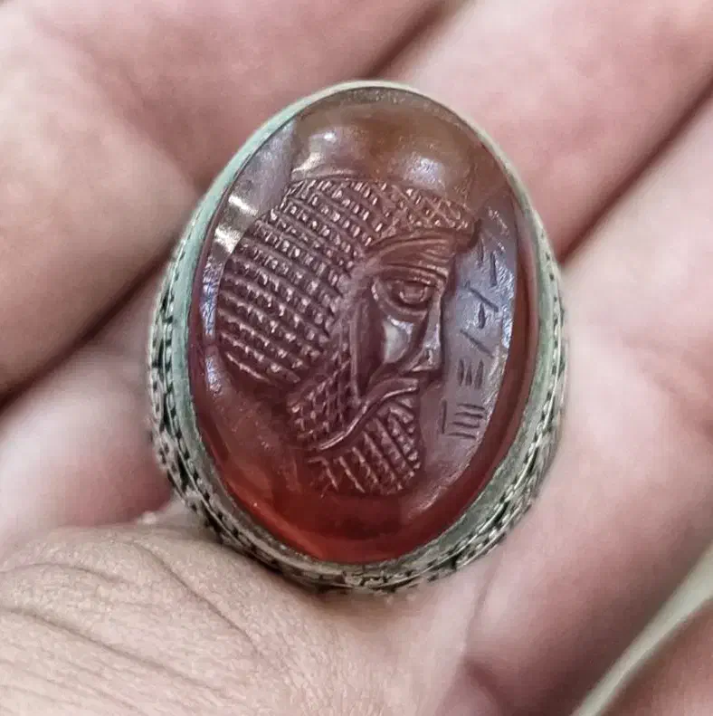 انگشتر نقره عقیق حکاکی رضا قنبری|بدلیجات|تهران, نیروی هوایی (پیروزی)|دیوار