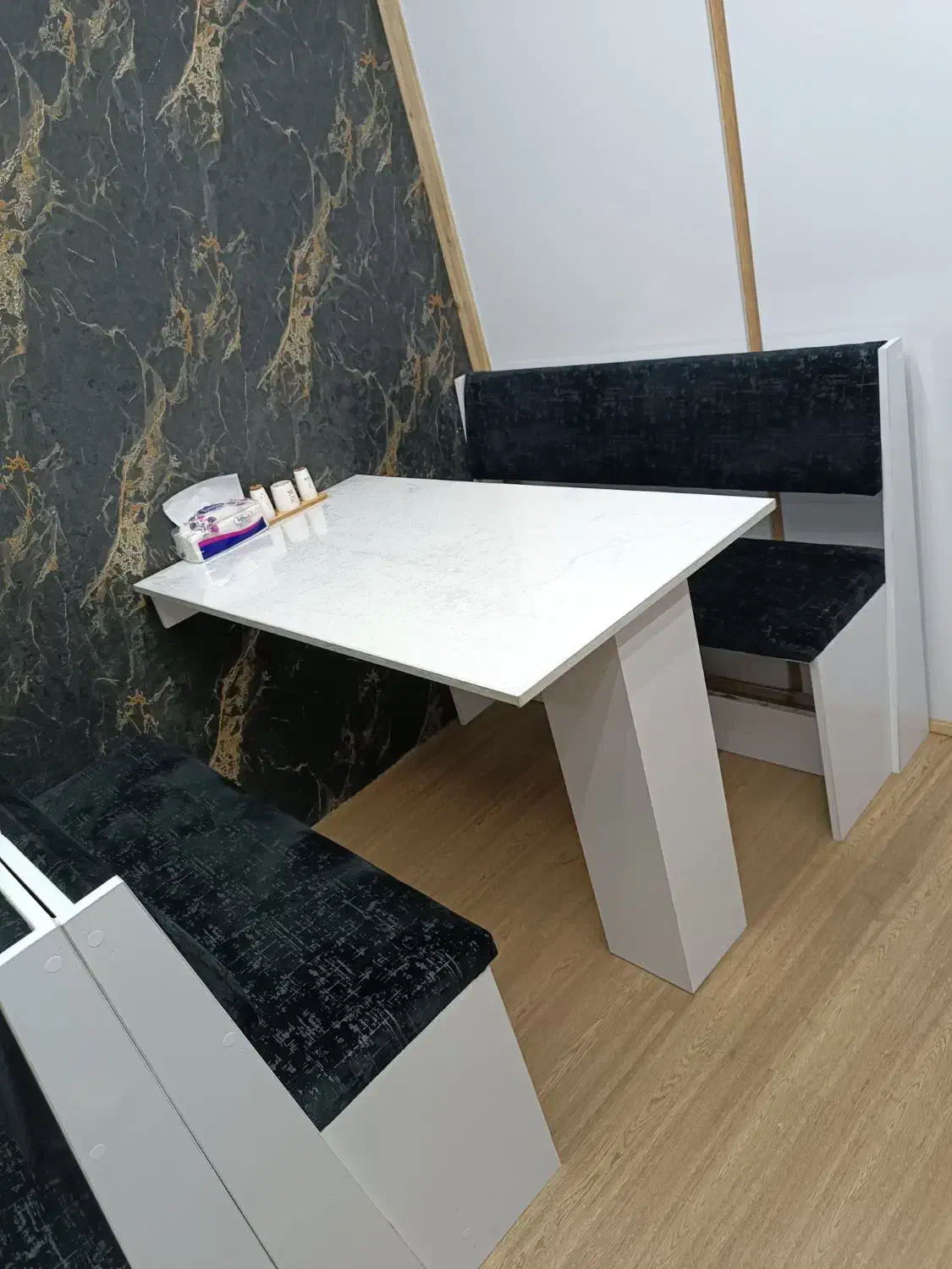 میز صندلی چوبی mdf|میز و صندلی غذاخوری|کیاشهر, |دیوار