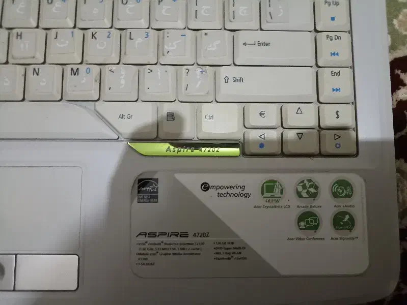 لپ تاپ ایسر Aspire 4720 Z|رایانه همراه|قزوین, |دیوار