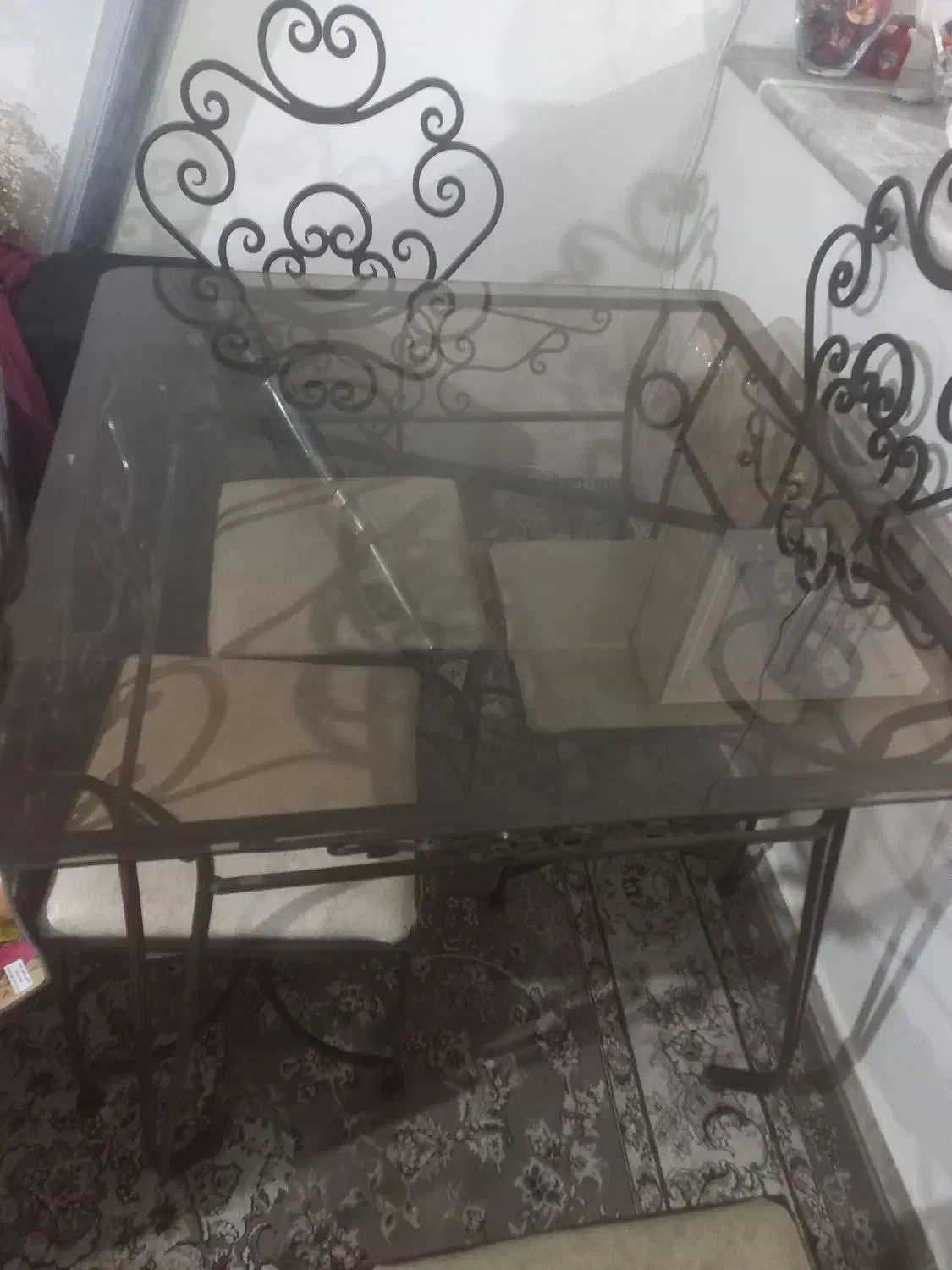 میز صندلی نهار خوری فرفورژه|میز و صندلی غذاخوری|تهران, افسریه شمالی|دیوار