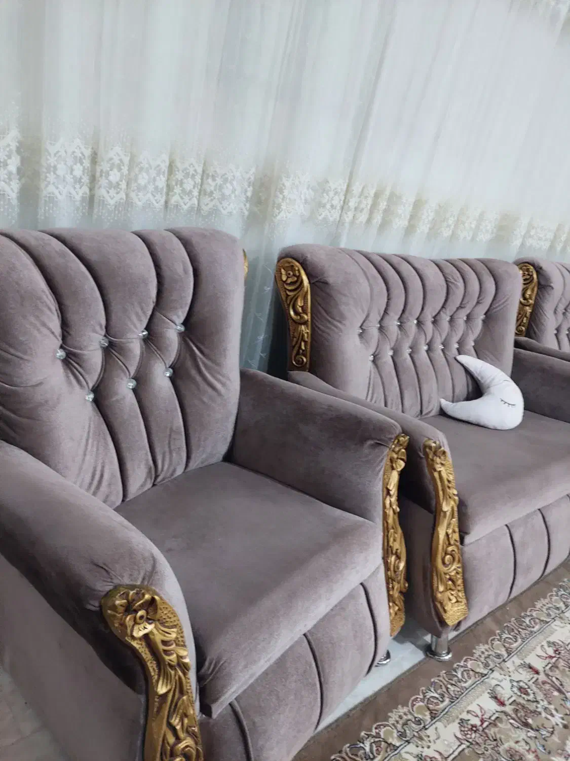 مبل ۷نفره با عسلی|مبلمان خانگی و میز عسلی|اشتهارد, |دیوار