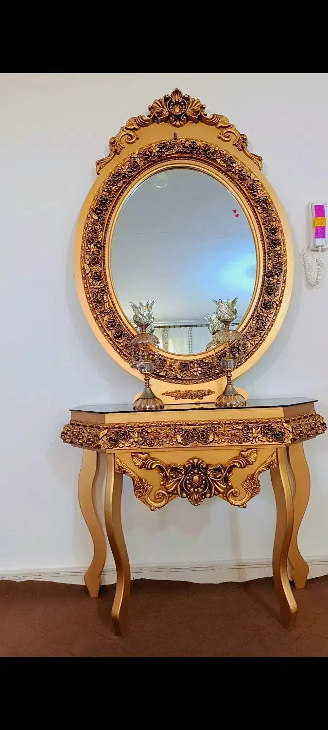 آینه و شمعدان|بوفه، ویترین، کنسول|بمپور, |دیوار