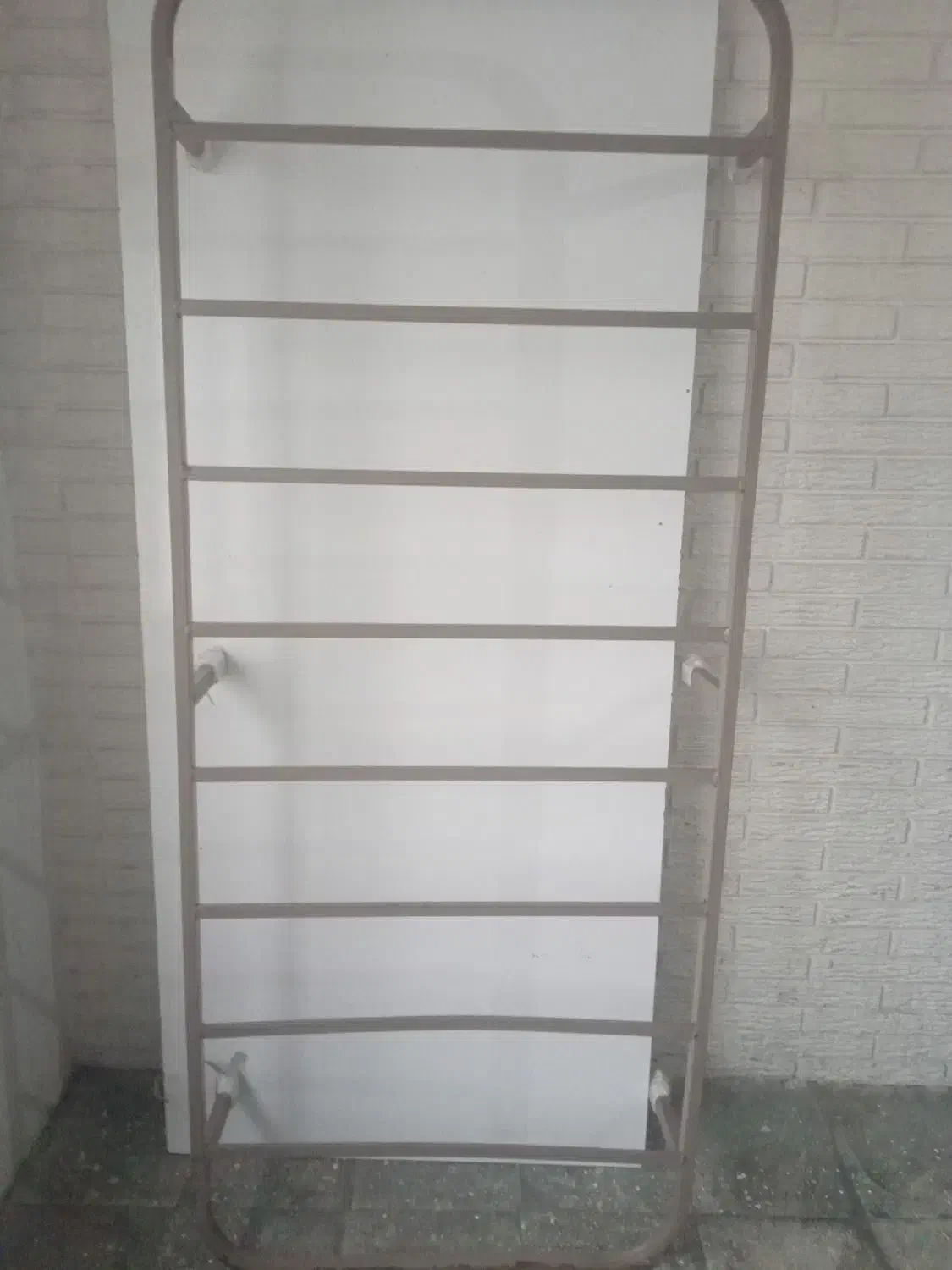 تخته خواب فلزی با تخته ام دی اف گلاسه|تخت و سرویس خواب|چالوس, |دیوار