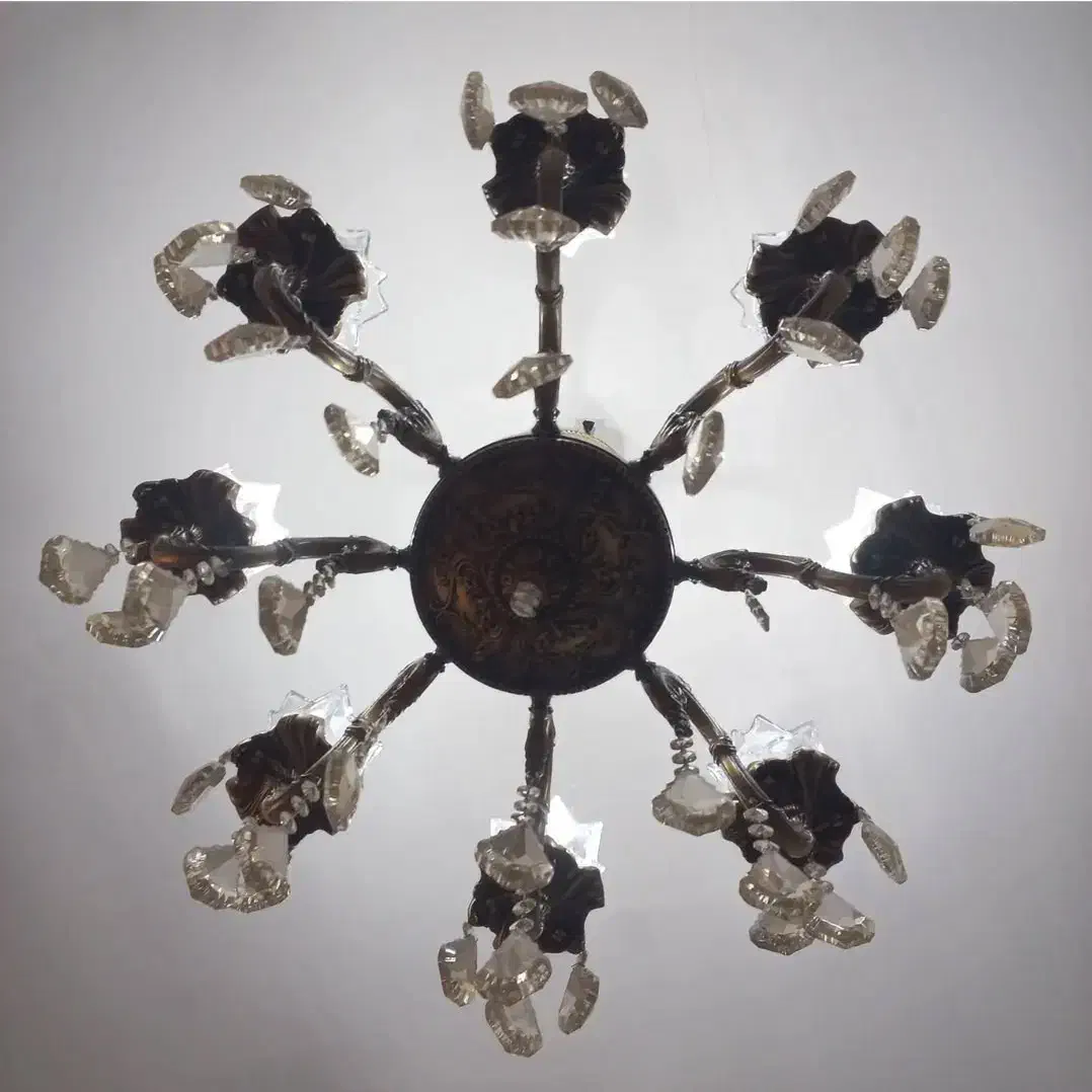 ست لوستر تمام برنجی قدیمی و سنگین|لوستر و چراغ آویز|کرج, کرج نو|دیوار