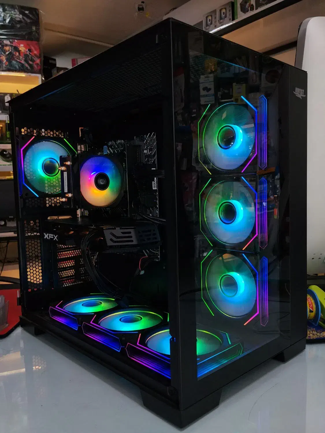 کیس گیمینگ حرفه ای (367) آکواریومی|رایانه رومیزی|بجنورد, |دیوار